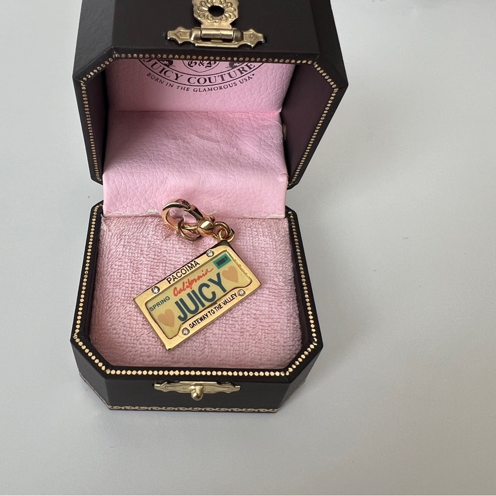 Juicy Couture License Plate Charm